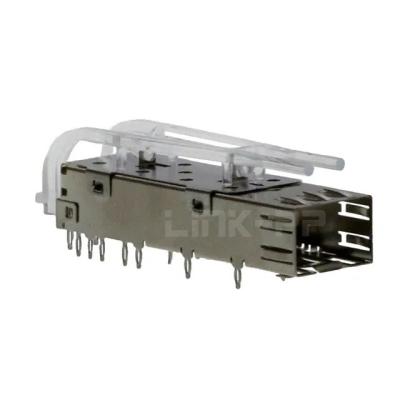 1367629-2 1x1 Port SFP Cage Dual Round Through Hole com tubo de luz 4GB/S