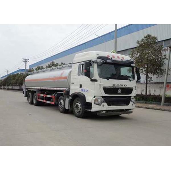 Тележка поставки 27 CBM топлива бака для хранения масла петролеума нержавеющей стали 8X4