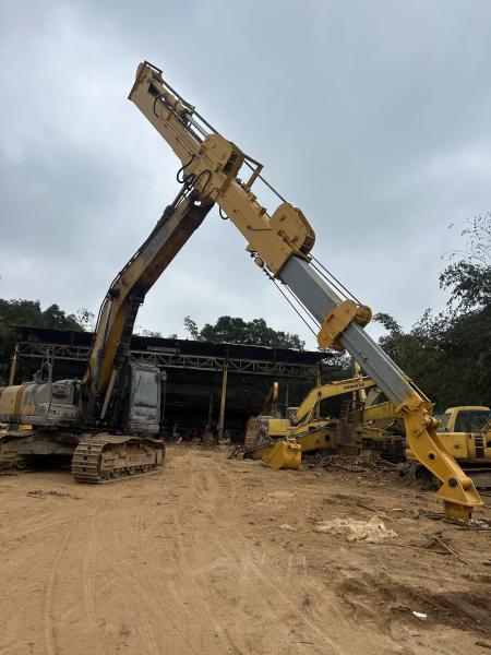 Long Reach Excavator Telescopic Dipper Arm And Boom For Construction PC360 30M