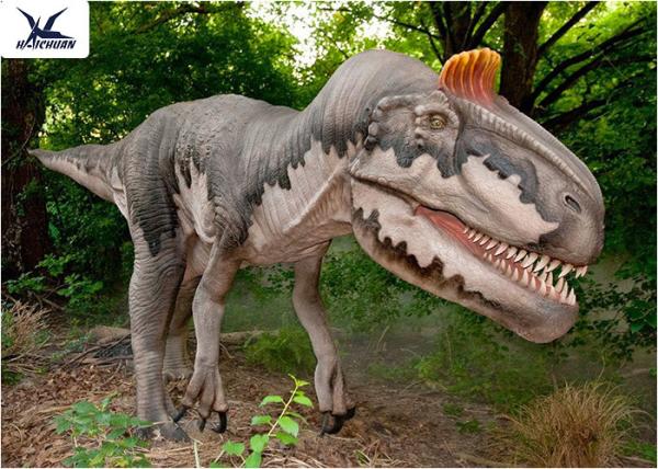 Attractive Animatronic Jurassic Dinosaur Garden Ornaments Mouth Movement With Sounds