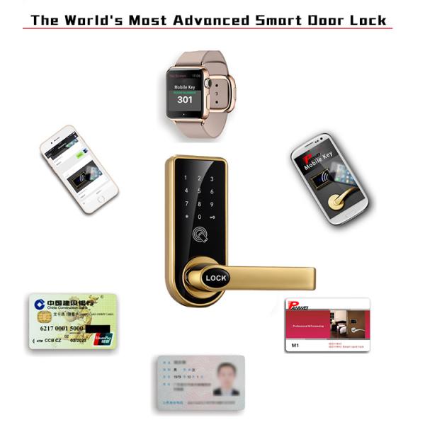 Mechanical Pin Code Door Lock Zinc Alloy For Wooden Iron Door Black Silver