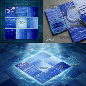 Anti-Fade Ceramic Mosaic for Outdoor Kitchens & Swimming Pool  Decoration
