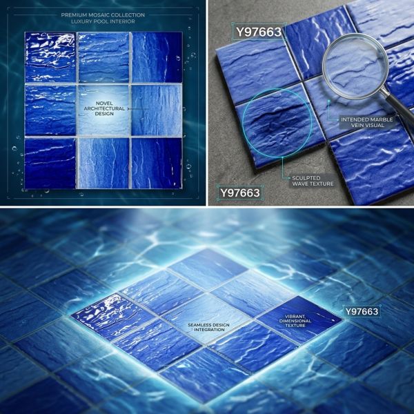 Anti-Fade Ceramic Mosaic for Outdoor Kitchens & Swimming Pool Decoration