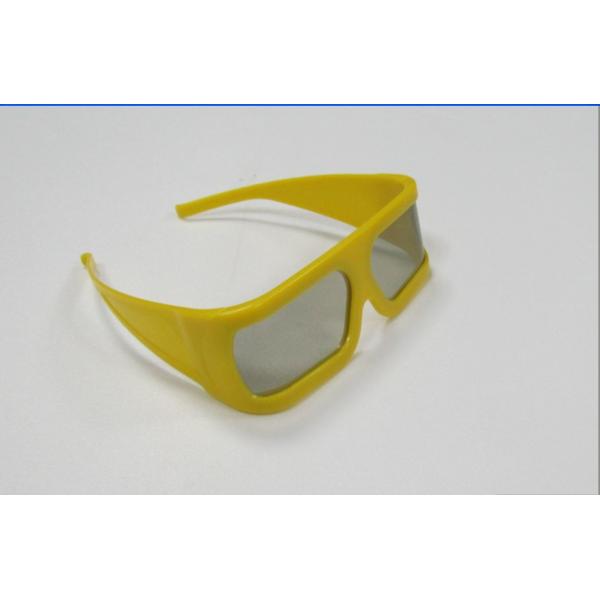 Thicken Plastic Linear Polarized 3D Glasses For 3D TV , Anti Reflective