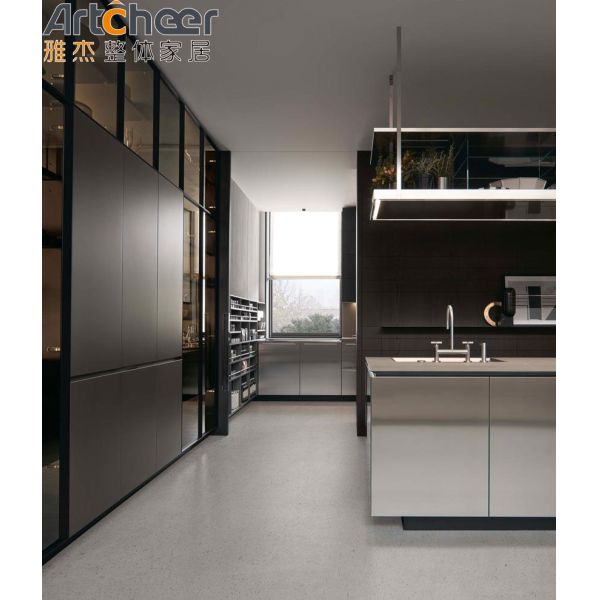 Stainless Steel Modular Kitchen Cabinets with Cheap Price and Modern Design