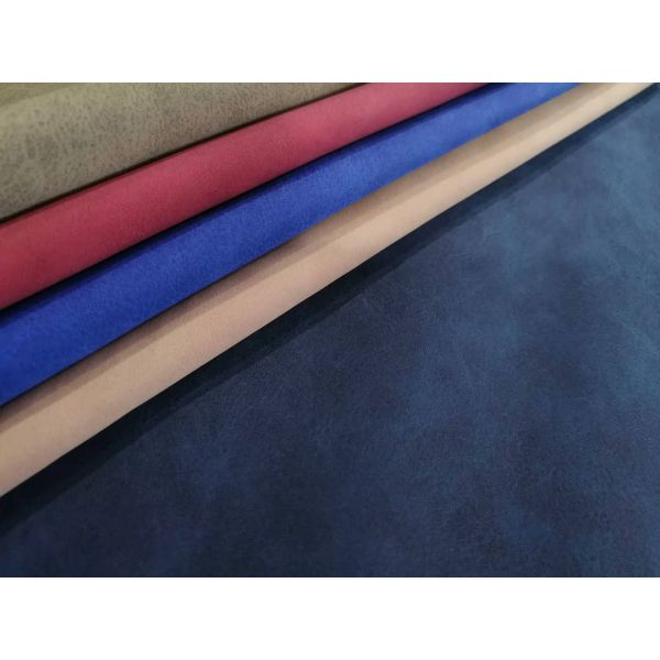 PU Nubuck Leather Synthetic Leather Fabric Imitation Cotton Bottom Shoes Bags Notebook Fabric Spot Wholesale