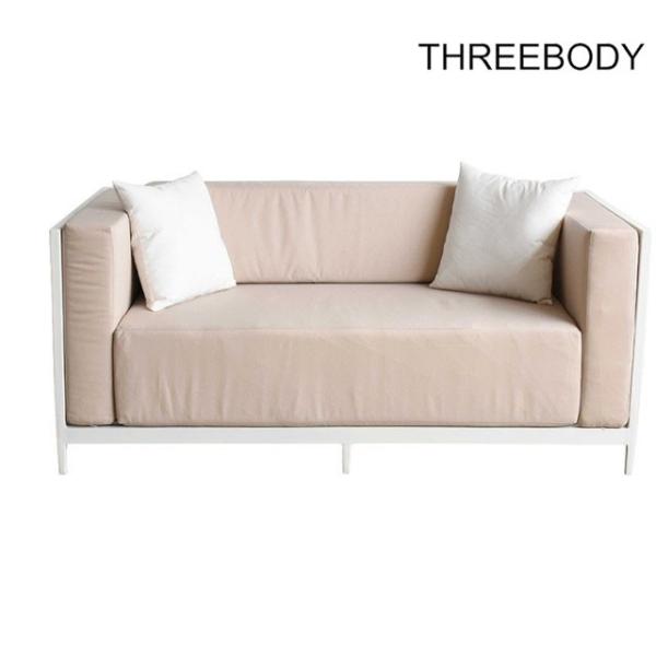 Custom Outdoor Garden Furniture 2 Seater Coffee Tea Sofa Set 175 * 89 * 76 cm