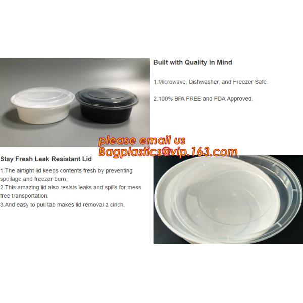Коробка бенто пластикового устранимого пластикового взятия качества еды отсутствующая с 4 отсек, пищевой контейнер контейнеров пластиковый течебезопасный