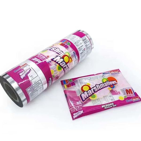 Custom Printed Food Packaging Roll Film Oxygen Barrier Laminated Roll For Snack Automatic Packing