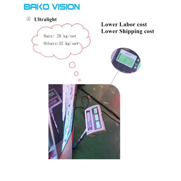 SMD1010 Indoor LED Poster Frame Wide Viewing Angle Meanwell Power Supply
