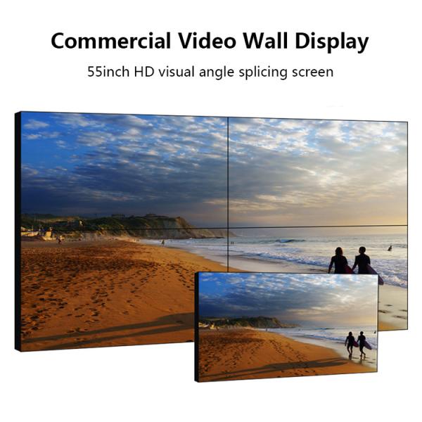 LED Backlight LCD Video Wall Narrow Bezel 55 Inch High Brightness 178° Visual Angle