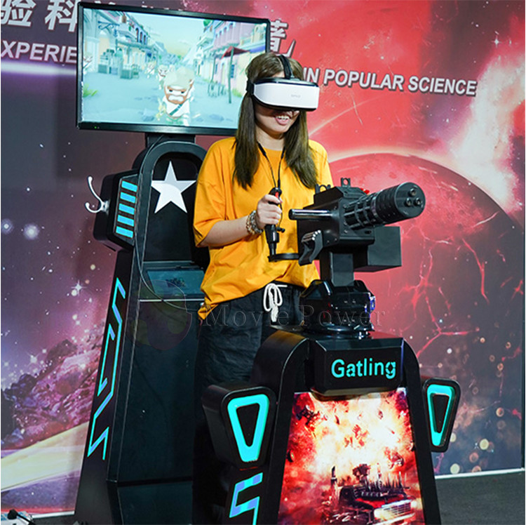 Виртуальная реальность Gatling Gun Игра 9d Vr Стрельба Симулятор Зомби аркадная машина