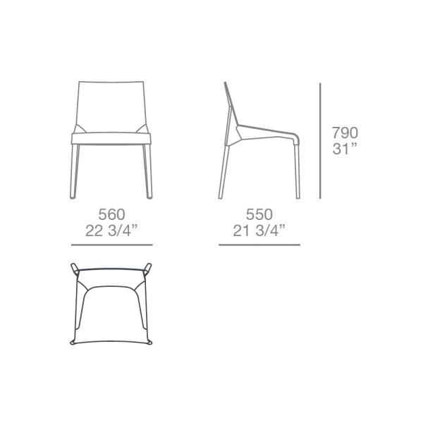 Solid Wood Leg Fiberglass Dining Chair Poliform Seattle Chair S37