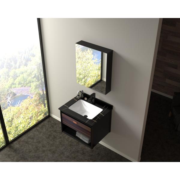 стена шкафа зеркала Ванная комната 800mm установила искусственный мраморный Countertop