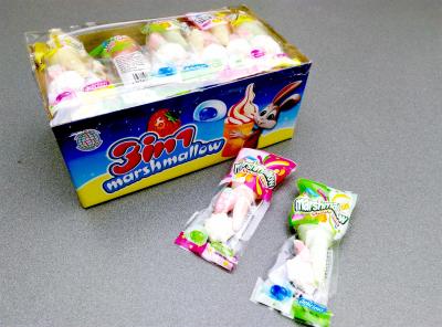 Os doces engraçados 3 in-1 do marshmallow da forma provam deliciosos e doces