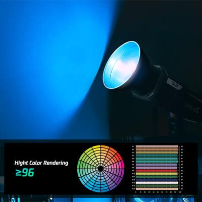 300W luzes profissionais de alumínio do estúdio do diodo emissor de luz do RGB do equipamento dos efeitos 2700K-7500K da liga 10