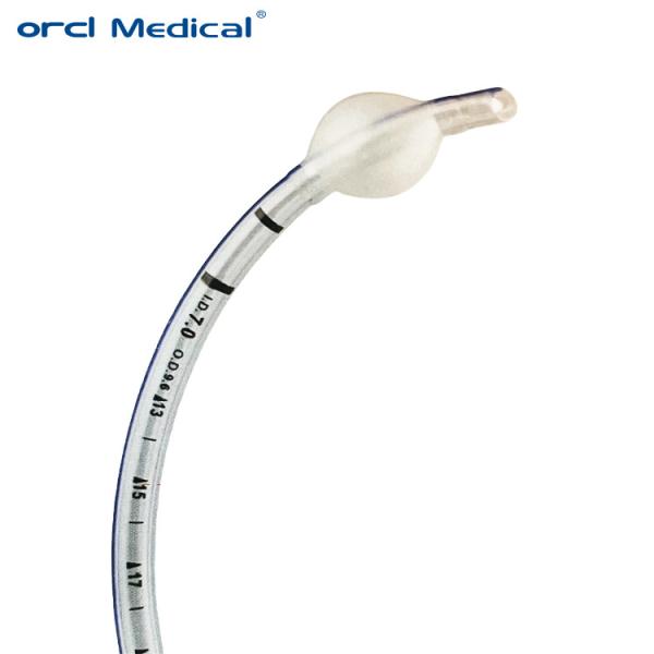 Tubes endotrachéales renforcées médicales jetables avec fil en acier inoxydable en spirale et matériau en PVC sans DEHP