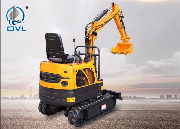 Mini 8.6kw Engine Excavator / 1 Ton Crawler Tailless Excavator Orchard Micro Agricultural