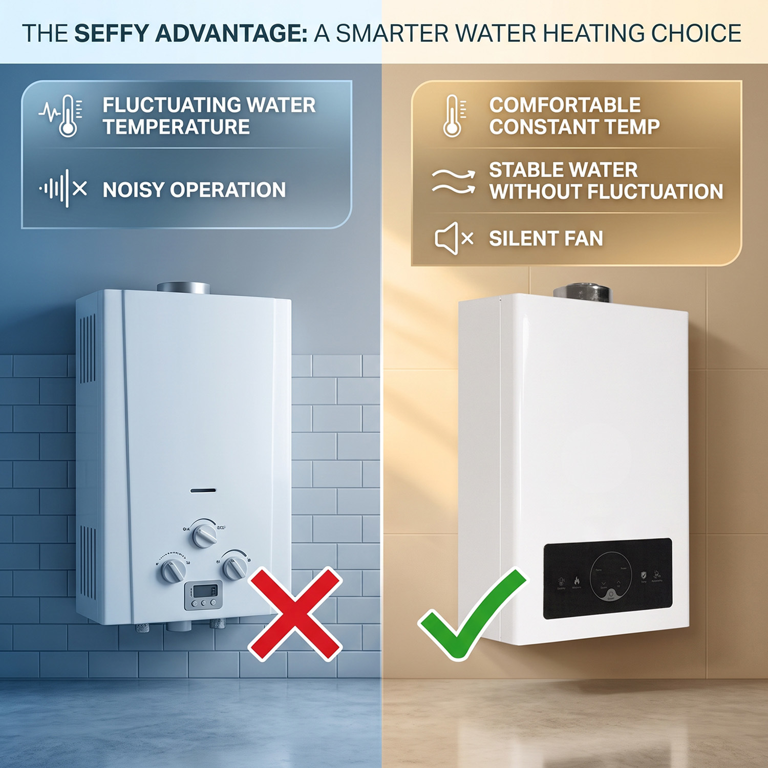 Constant Temperature DC Inverter LPG Gas Water Heater for Home and Apartment Projects