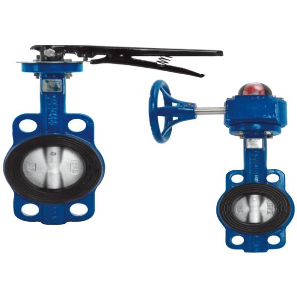 10k Wafer Butterfly Valve Size 125mm Pressure Gear