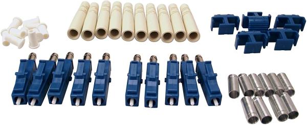 LC Duplex Fiber Optic Connectors One Piece Unassembled SM MM For 3.0mm Cable