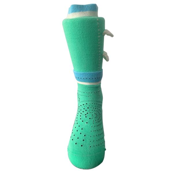 Modern Combed Cotton 3D Ears Double Ribbed Socks for Kids Design and Needle Detection
