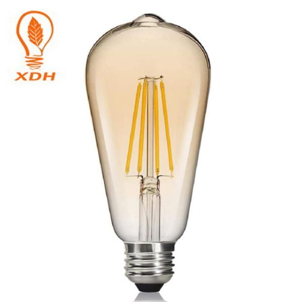 Os bulbos longos do filamento do diodo emissor de luz do diodo emissor de luz Edison iluminam - 6W ambarino 8W ST64 1050lm