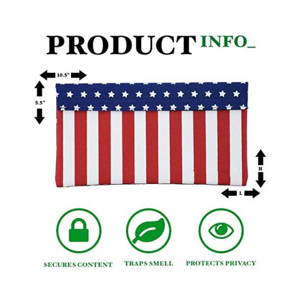 Stylish Carbon Smell Proof Bags Keep Goods Certified Fresh Blue 10.5L 5.5W