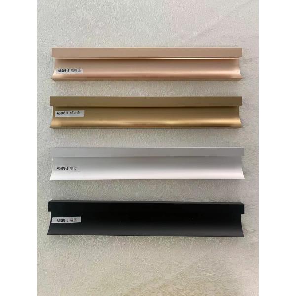 Aluminum Channel Profile Black Baseboard Skirting Board for Floor Wall Cover 2.5 Meters
