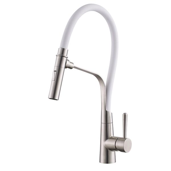 STEEL 304/316 MATERIAL SATIN FINISHED LONG SPOUT FAUCET COLORFUL SPOUT SINK FAUCET,KITCHEN FAUCET FLEXIBLE
