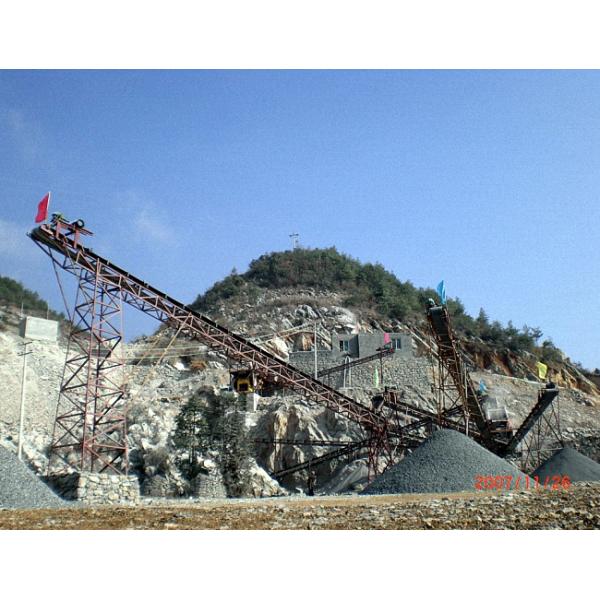 Industrial Gravel Belt Conveyor 30-480T/H Reliable Operation