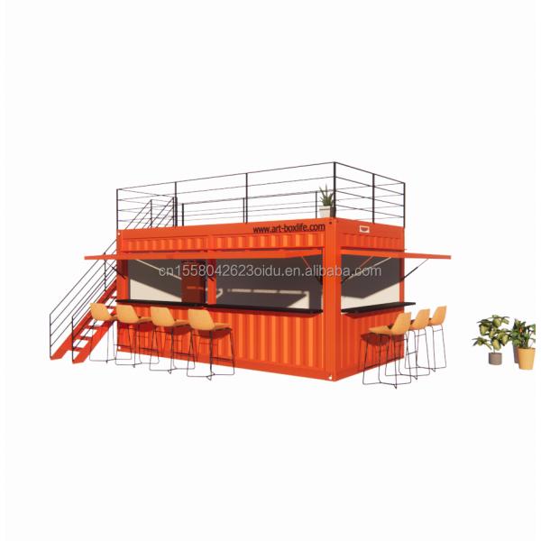Affordable 20ft or 40ft Shipping Container Prefabricated Shops Stores with Aluminum Alloy Windows