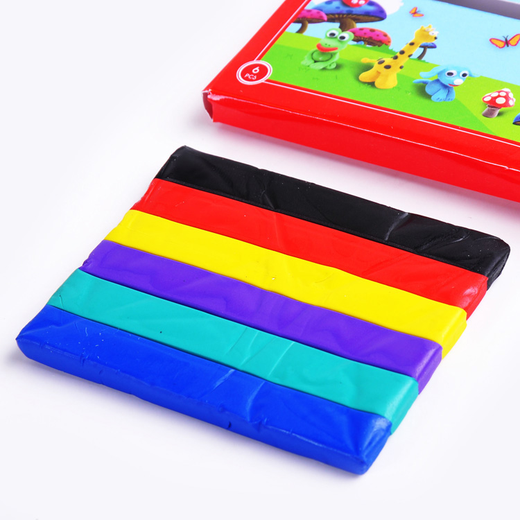 70g 6color Kids DIY Hobby Non-toxic Factory Price Flat Plasticine Modelling Clay