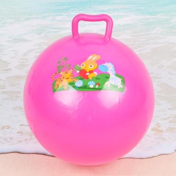 45cm Kids Hopper Ball With Cute Image Rubber Free Photodegradable Waterproof