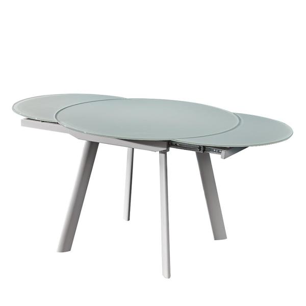 Glass Top Home Modern Glass Dining Table Multiscene 158x102x75CM