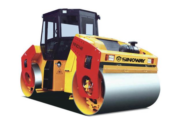Full hydraulic 14 ton Double Drum Vibratory Road Roller with auto Sprinkling water system