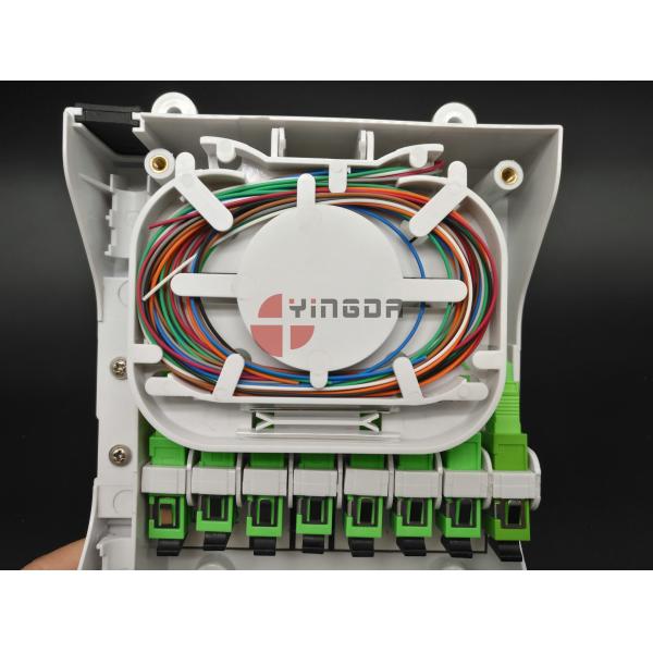 Крытым установленная стена коробки замка для канатов оптического волокна КПЭ 8 портов прекращенная распределением