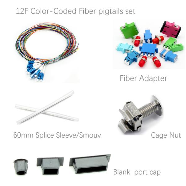 1U 19-дюймовая фиксированная оптоволоконная патч-панель с полной нагрузкой