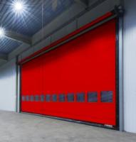 Rideau à grande vitesse en volet 0.8mm de PVC d'acier inoxydable de portes rapides industrielles de rouleau