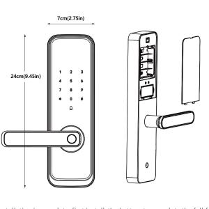 Remote Controllable Wifi Deadbolt Lock Stainless Steel Bluetooth Enhanced