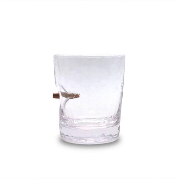 copo de vidro personalizado uísque da bala do embutimento 260ml para beber da barra dos utensílios de mesa