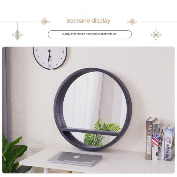 Деревянный каркас полная длина Древняя ванная стена Домашний декор Большое зеркало для случаев