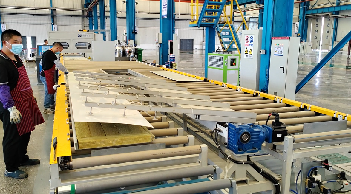 50T Press Fully Automatic Production Line for Marine Insulation Board