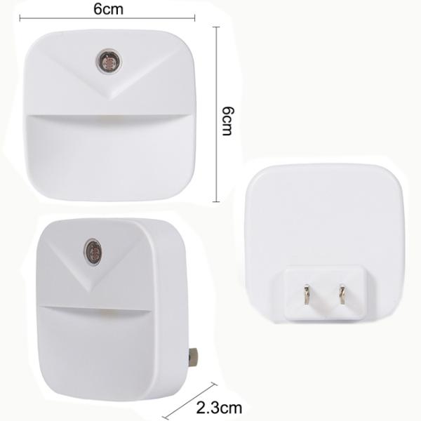 Штепсельная вилка в умный свет ночи СИД 50Hz автоматически поворачивает лампу ночи для стены спальни