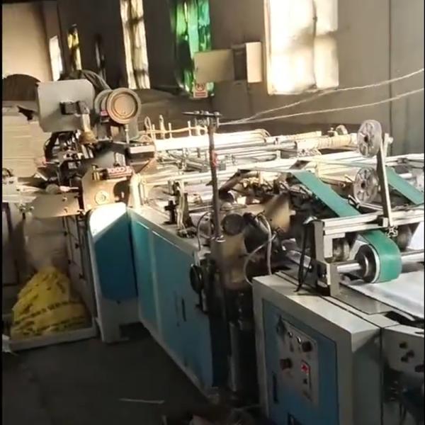 Caliente y frío en un solo corte Manga de costura y máquina de impresión bolsas tejidas usadas