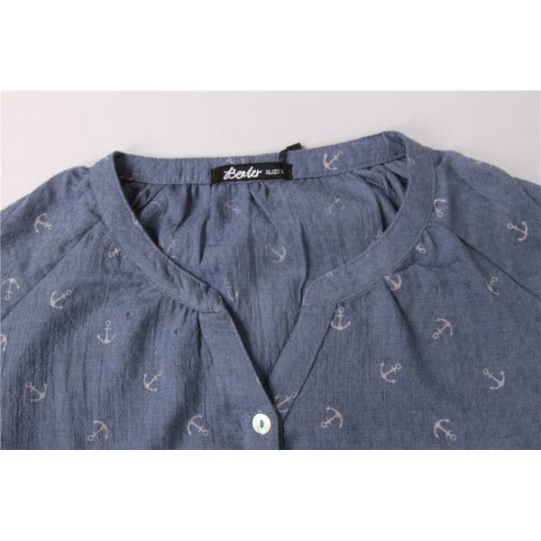 Summer Fashion Patterned Ladies Casual Shirts 6 colors 100% Bavlna