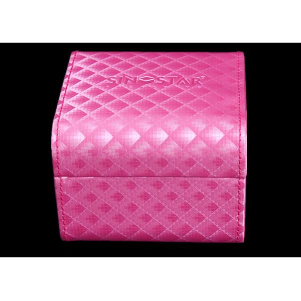 Розовая красочная пластмасса коробки дозора женщин покрыла офсетную печать полного цвета