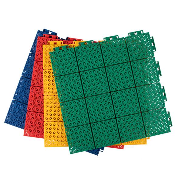 Moisture Proof Interlocking Sports Tiles PP Badminton Court Floor