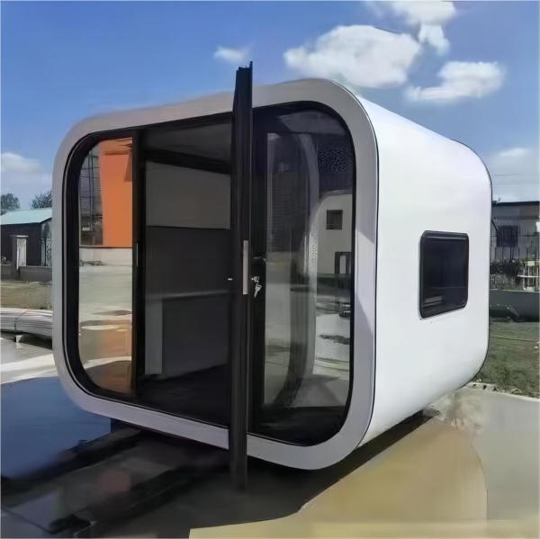 Moderno estilo pré-fabricado habitação móvel luxo moda jardim pod casa de contêiner com design