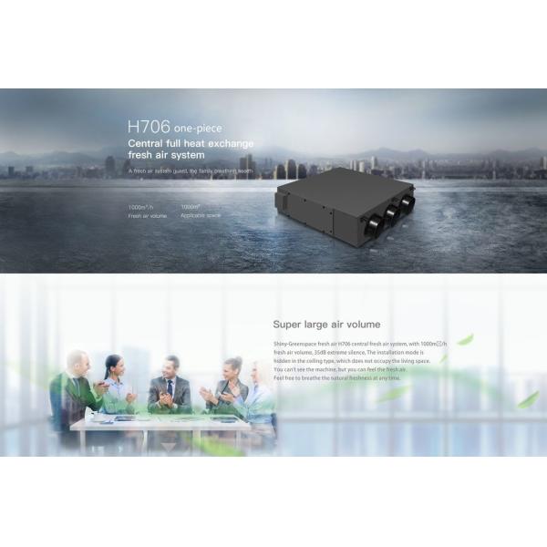 H706 Commercial Central Ventilation System 1000m3/H Air Exchange